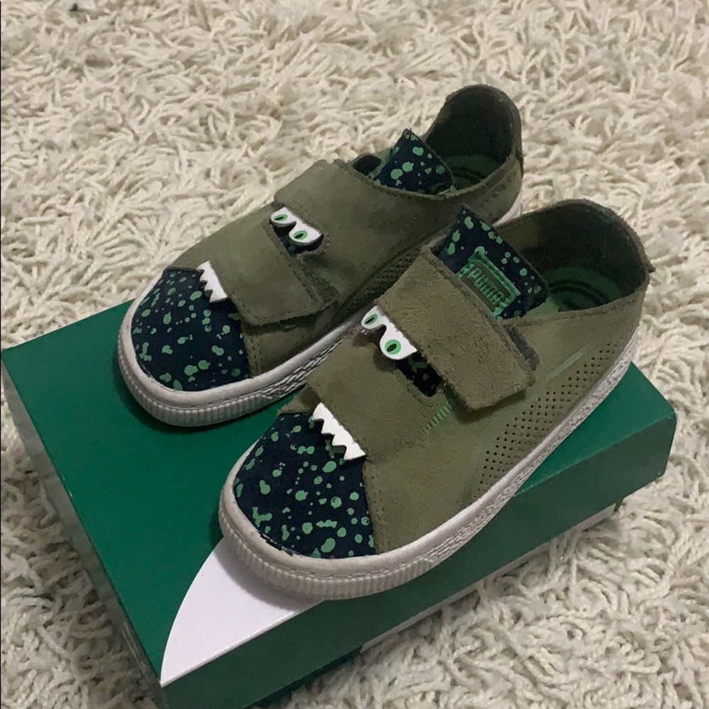 Green With Envy Monster Styled Pumas